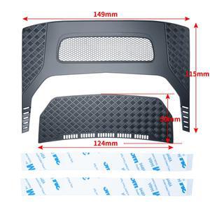 MIBIDAO RC 자동차 금속 엔진 커버 후드 보호 플레이트, 1/10 TRX-4 브롱코 쉘 바디 장식 부품