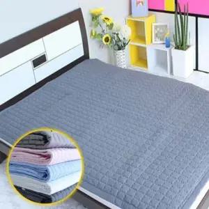 j리빙 여름 논슬립 밴딩 침대패드 SS 110x200블루 간절기이불 침구 차렵이불 여름이불 냉감이불 냉감패드