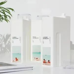 해변 1리터 세탁 세제 섬유유연제 디스펜서 세제통 세제통 깔끔한세제용기 섬유유연제디스펜서 세제디스펜