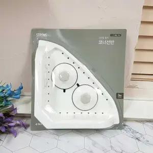 흡착식 코너선반 스트롱 다이얼 모서리정리 선반수납 (WFK8YTU)