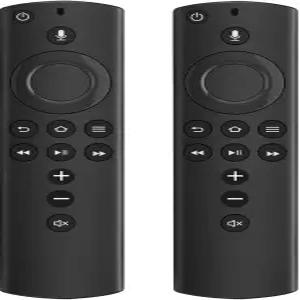 (2팩) 스틱 2세대 L5B83H와 호환 새로운 음성 교체 TV 리모컨 아마존 스마트 스틱(2세대 3세대 라이트 4K)