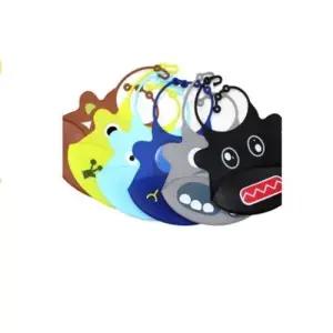 간편 휴대용 유아 아기 이유식 실리콘 캐릭터 턱받이 W7D58E6