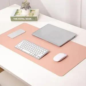 고품질 미끄럼방지 가죽 논슬립 데스크 매트 핑크 마우스패드 (WFK6JDH)