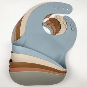 심플 카푸치노 아동 실리콘 턱받이(원사이즈) 204472 아기턱받이