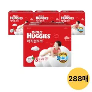 하기스 2024 매직컴포트 밴드, 3단계 공용, 72매, 4팩 (288매)