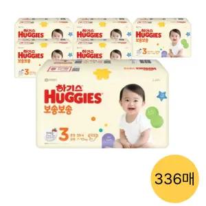 하기스 NEW 보송보송 밴드, 3단계 공용, 56매, 6팩 (336매)
