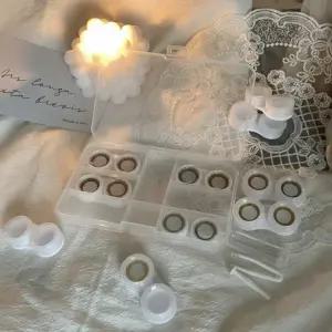 대용량 반투명 콘택트 칼라 소프트 하드 렌즈 케이스