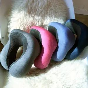 베이직 메모리폼 목베개 여행용 기내용 목 베개 쿠션 (WFKAEFY)