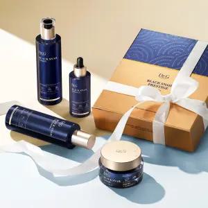 닥터지 블랙 스네일 프레스티지 4종 풀 기초 세트(토너 150ml, 에멀전 150ml, 앰플 50ml, 크림 50ml)