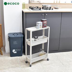 [해피앤클린] 틈새수납선반 이동식 트롤리 3단 4단 기저귀정리함 틈새수납장 슬림선반