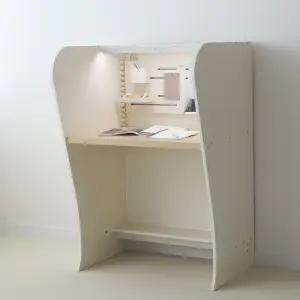 [아이디어스터디] 니케 1인 독서실책상 기본형 812 크림화이트