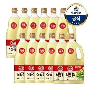 [사조대림][사조대림] 해표 콩기름 1.8L X 12병 /오일/기름/튀김