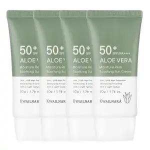알로에 모이스처 선크림 50ml x 4개 SPF50+ PA++++ 논나노 무기자차