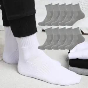 남성용 100% 국내생산 두꺼운 이중바닥 스포츠양말 10켤레 중목