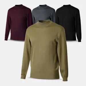 남성 울 무지 반폴라 니트 티셔츠 YNT04 가을 겨울