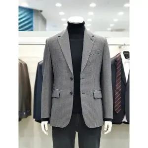 [파렌하이트]텍스쳐 핀 체크 싱글 자켓 FJEAH4102GY_DJ