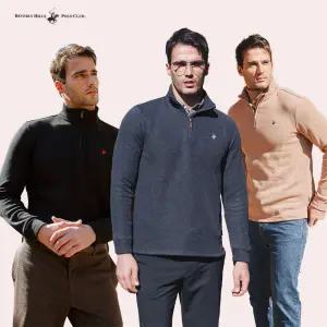 비버리힐즈폴로클럽 클래식 기모 하프집업 3종(남성)