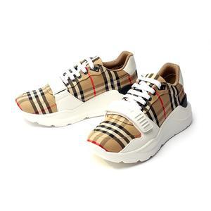 [버버리]25FW 버버리 체크 스웨이드 레더 스니커즈 8048577