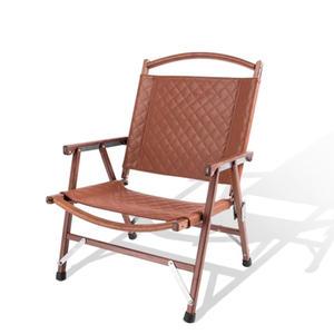 뉴테크 엘우드 체어 캠핑 의자 릴렉스 로우 등받이 접이식 새들브라운