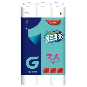 자이언트 울트라 36 천연펄프 대용량 화장지