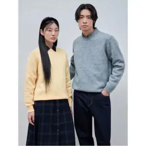 [빈폴멘] 남여공용 CozyFuzzy 라운드 니트  라이트 그린 (BC4Y51C60L)