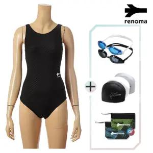 [롯데백화점]레노마 여성U백실내원피스수영복수경수모세트 LF2C801SET