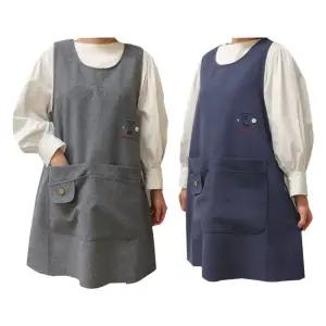 네꼬클럽 내츄럴앞치마 에이프런 빅사이즈 예쁜 유치원 어린이집 수납력좋은 원피스