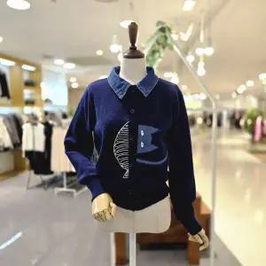 [대구백화점] [멜로디가든]데님배색 고양이가디건(M25WAC123)