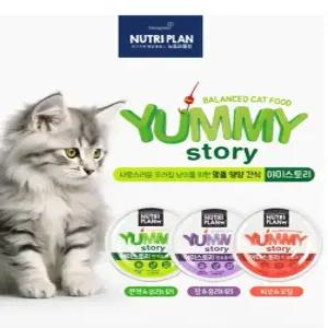 동원 뉴트리플랜 캣 야미스토리 90g x 24개 -4묶음 단위 판매(유통기한 2026년1월)