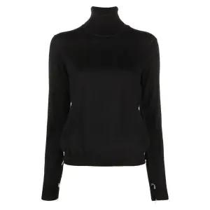 메종마르지엘라 여성 4선 스티치 하이넥 니트 블랙 SI0HA0006 S17814 900F STK