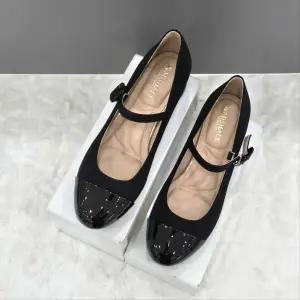 [탠디]여성 스트랩 포인트 미들힐 X2HS50PZ14 BLACK 3SD JJ