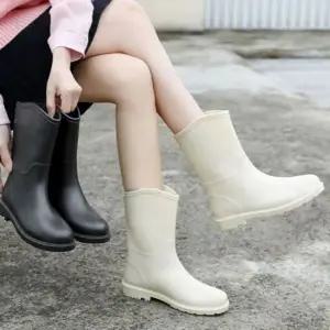 여성용 레인부츠 미들 비장화 장마 WFGS83Y