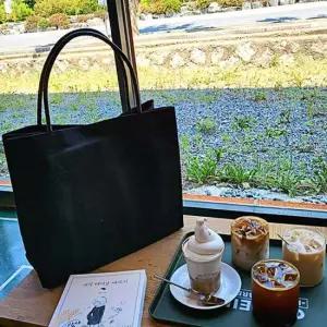 블랙 데일리 캔버스 토트백 심플 캔버스백 리토트백