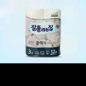 잘풀리는집 클래식 12롤 화장지 잘풀리는집 클래식 12롤 화장지
