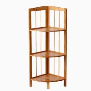 대나무코너선반 주방수납 활용 3단주방코너선반 대나무선반 (WFJ782I)