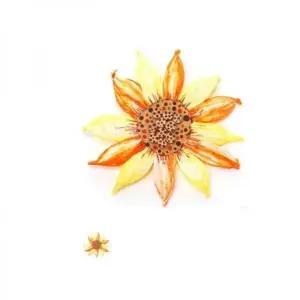 ksr 만들기놀이 해바라기뺏지만들기 학교 유치원 어린이집준비물 (WFJ7QKD)