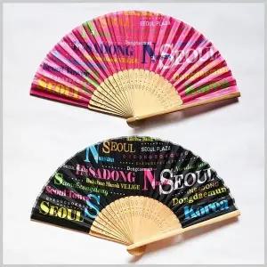 나무접이부채 핸드팬 전통부채 전통나무핸드팬 패턴나무부채세트 (WFJ7RV8)