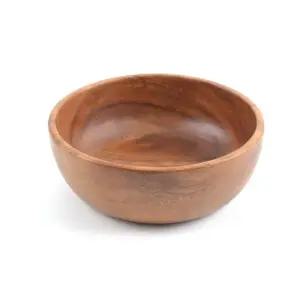 간식 그릇 업소용 식당 과일 원목 샐러드그릇 다용도볼 아카시아 우드 카페 2호