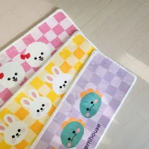 설렘하우스 제작 체커보드 극세사 주방매트 40x120 발매트 체커보드