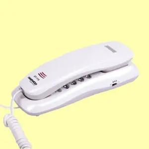 코러스전화기 탁상용 벽걸이 유선전화기 색상랜덤발송 (WFK6JCS)