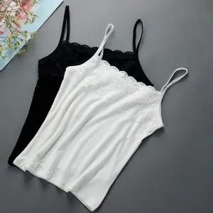 레이스 끈나시 면 이너나시 탑 민소매티 슬리브리스 나시티 여성나시