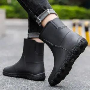 남성 고무장화 방수 부츠 레인부츠 낚시 캠핑 신발