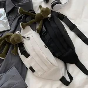 남여공용 슬링백 캐주얼 메신저백 캔버스