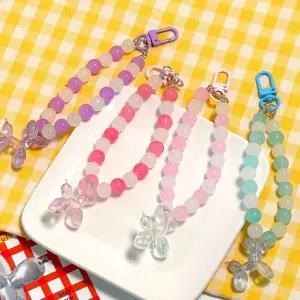 강아지 비즈 스트랩 키링  랜덤발송  WEDD2A2