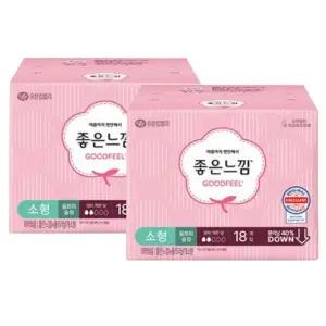 [좋은느낌][좋은느낌] 좋은느낌 오리지널 울트라슬림 날개 소형18Px2팩 (42929570)