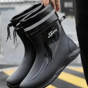 남성 캠핑 레저 캐주얼 디자인 미들 레인부츠_WCE3D8D