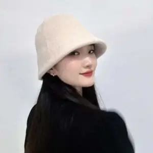 디아나울버킷햇(베이지)겨울벙거지모자 벙거지 겨울모자 겨울버킷햇 겨울털모자 여성모자