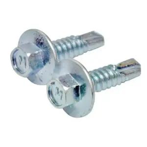 1697672 와셔붙이 육각머리직결나사 #14 x 35mm 200EA 나사 피스 철물