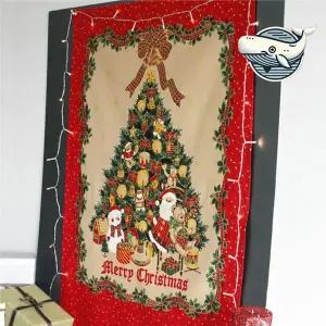 [골드스마일]성탄 벽면 장식 패브릭 가리개 크리스마스 예쁜바란스 주방발란스