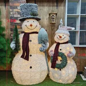 대형 눈사람 장식 장 스튜디오 조명 상품 꾸미기